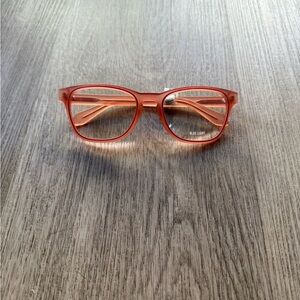 quay australia hardwire mini orange blue light square glasses eyewear NEW